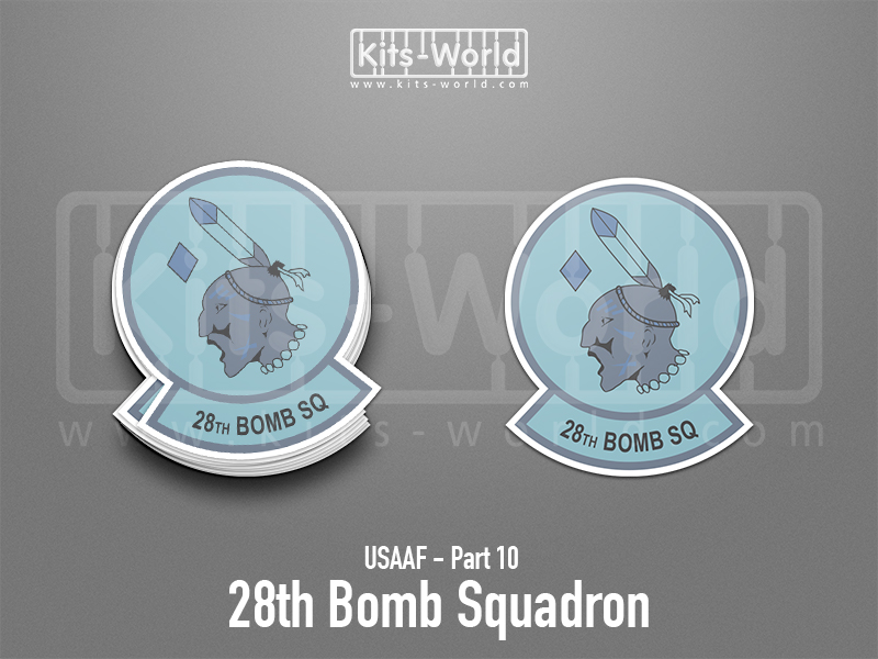 Kitsworld SAV Sticker - USAAF - 28th Bomb Squadron Height: 100 mm 